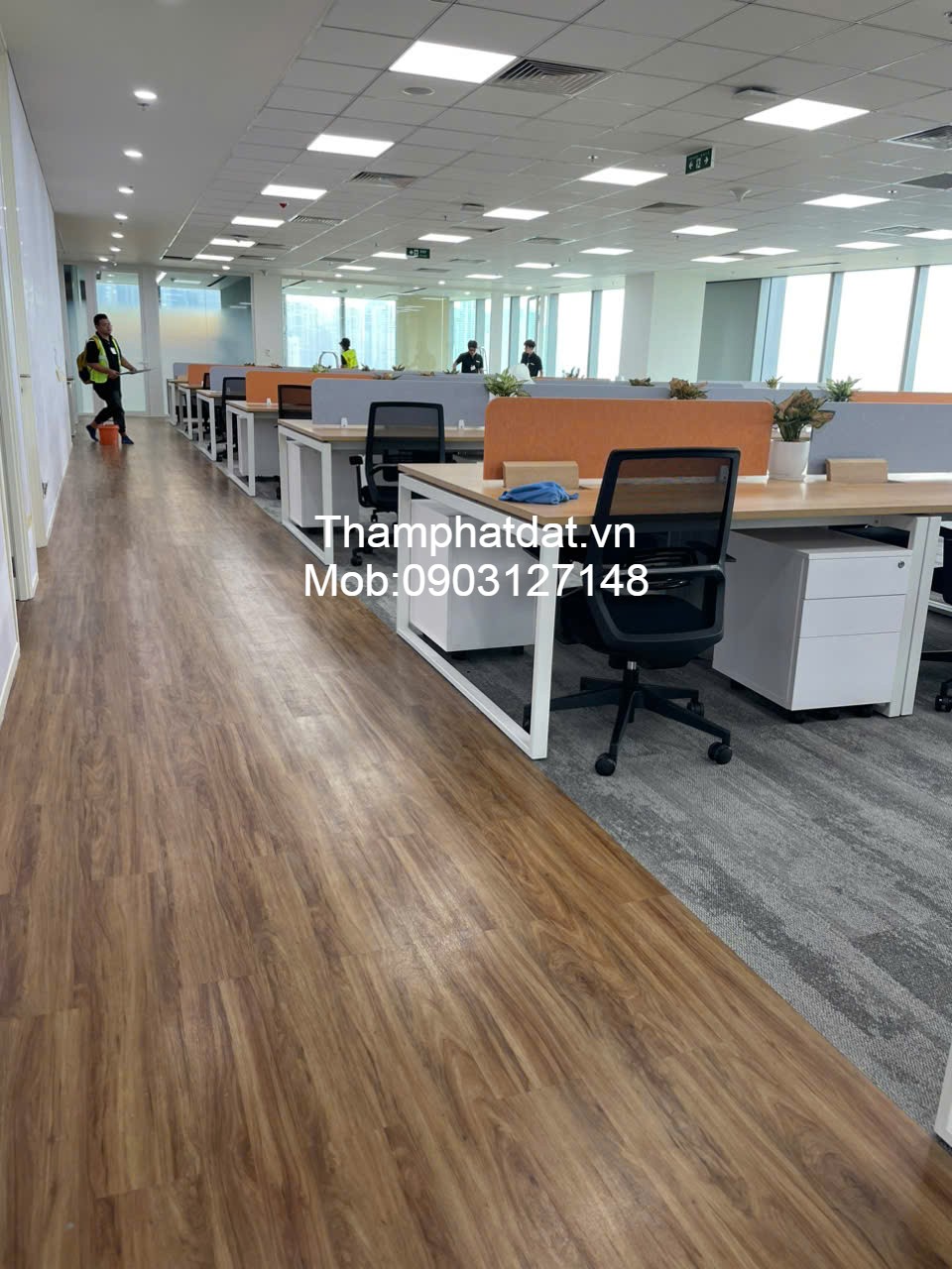 Sàn vinyl giả gỗ dán keo 3li DW1075